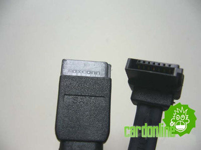 超软系列：富士康 Foxconn 一弯一直48cm SATA线材 反弯头