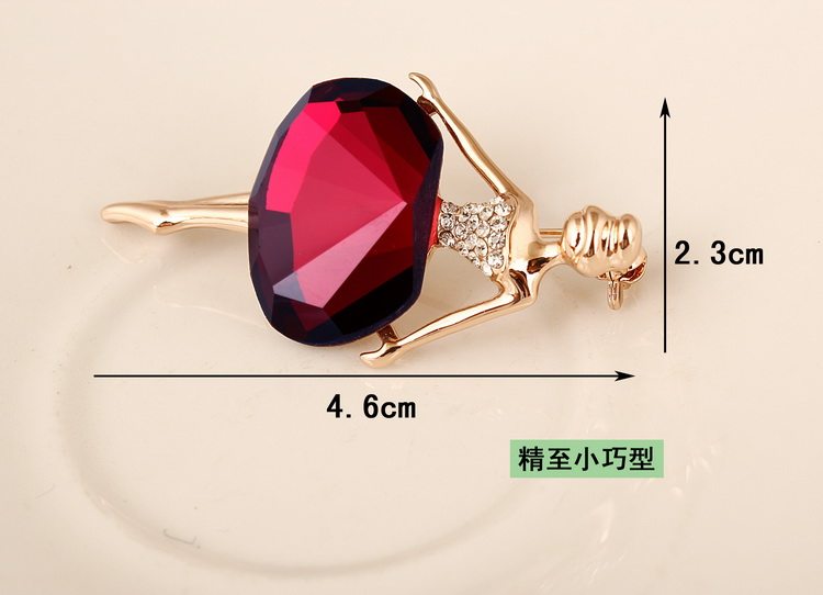 Broche femme en Zircon diamant - Ref 1176430 Image 3