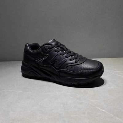 外贸秋冬头层牛皮透气运动休闲男鞋N字鞋580慢跑鞋跑步鞋子老爹鞋