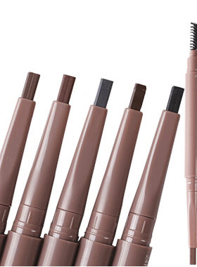 包邮午夜酷黑双头精致造型眉笔鸭嘴扁头笔芯不脱妆易上色M1637