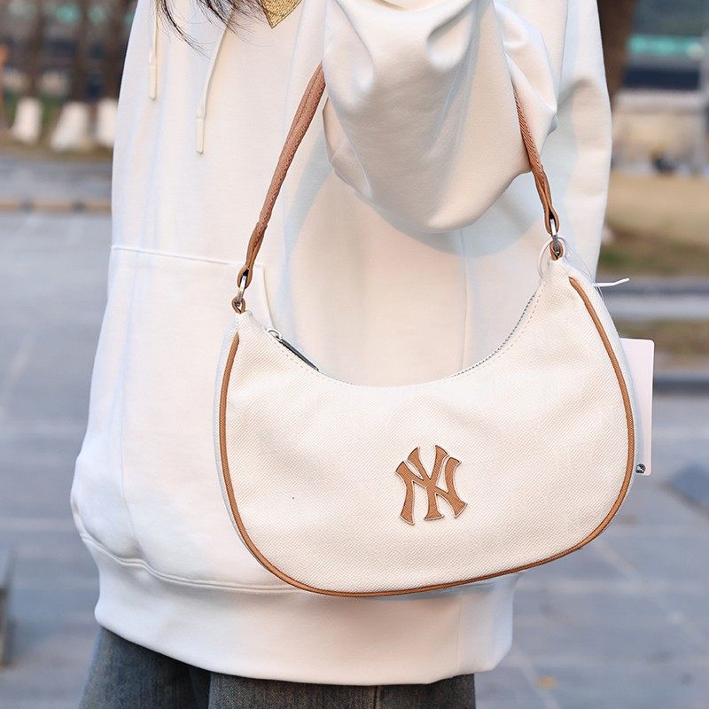 MLB挎包男女NY复古老花手提拎包