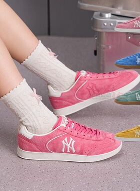 26新款MLB德训鞋男女NY复古多巴胺TWS同款运动休闲板鞋3ASXCB26N
