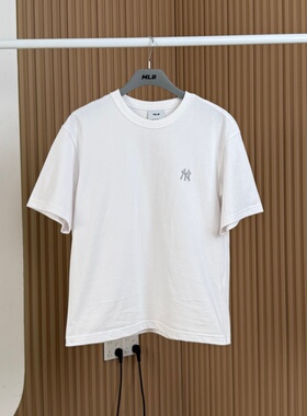 26新款MLB情侣短袖男女NY刺绣小标防晒宽松休闲运动T恤3ATSB0263