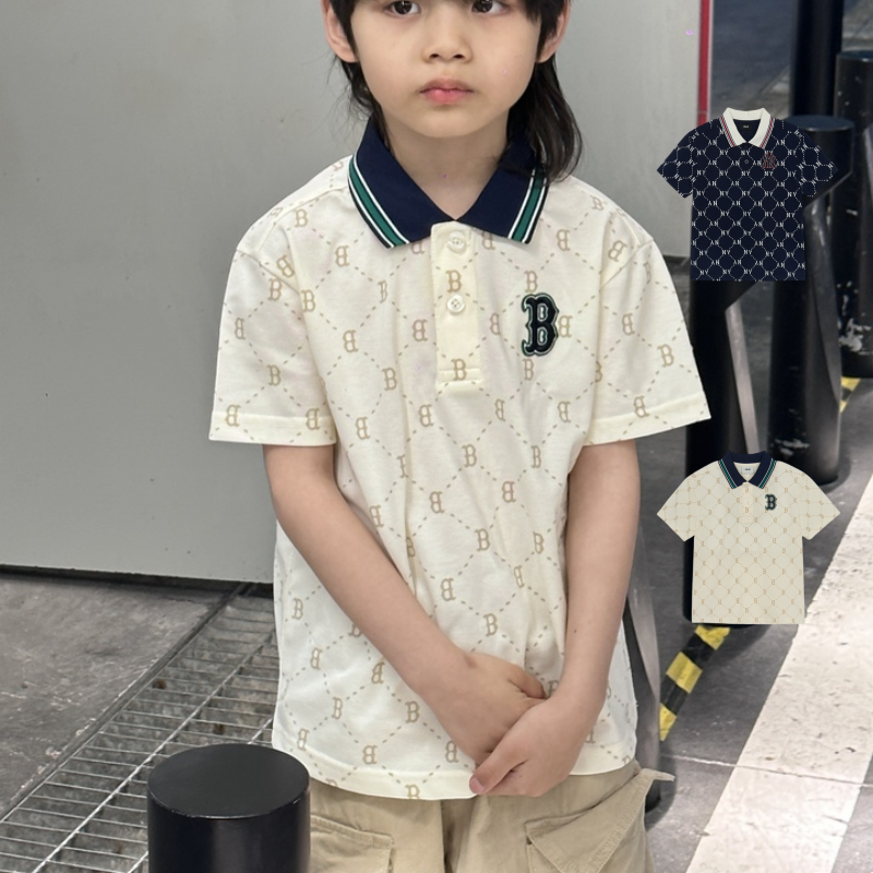 MLB儿童NY老花运动休闲POLO衫