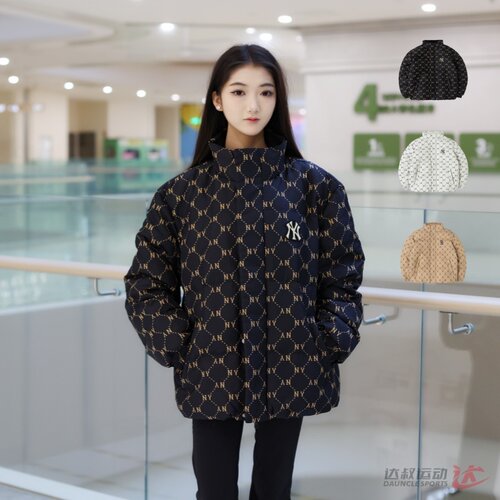 MLB男女NY复古钻石老花羽绒服