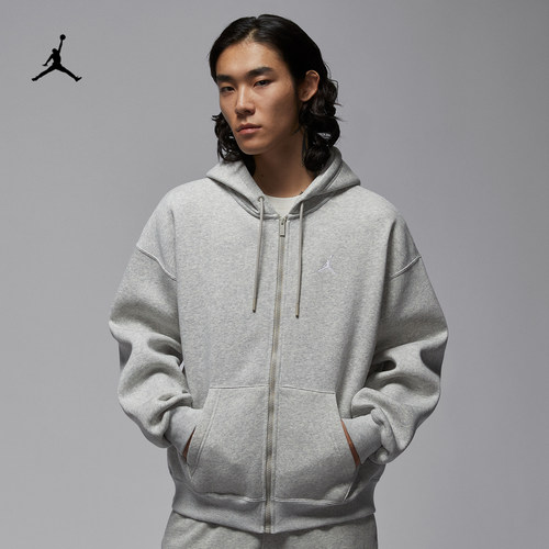 Jordan男子加绒开衫连帽卫衣外套
