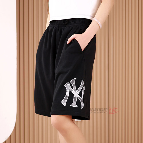 MLB运动短裤男女NY老花运动裤