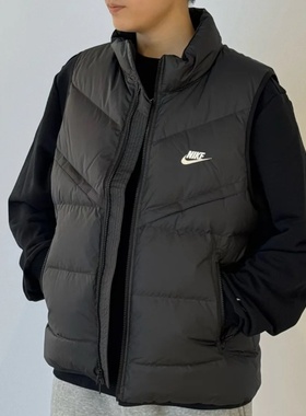 24新款NIKE耐克运动马甲男子立领休闲保暖棉服夹克背心外套FB8184