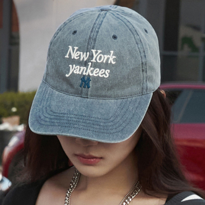 MLB情侣男女NY学院风刺绣棒球帽