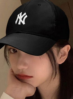 MLB情侣棒球帽男女NY洋基大标软顶防晒休闲运动帽鸭舌帽3ACP6601N