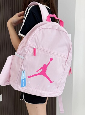 Jordan耐克双肩包男女复古大标AJ书包运动背包休闲包JD2523015GS
