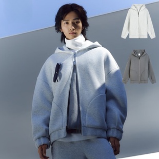 25新款PUMA彪马外套男女连帽落肩宽松休闲卫衣针织运动夹克633465