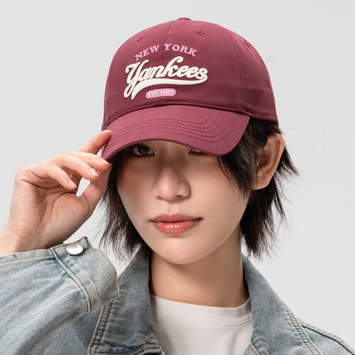26新款MLB情侣棒球帽男女NY复古学院风运动休闲鸭舌帽3ACPVL24N
