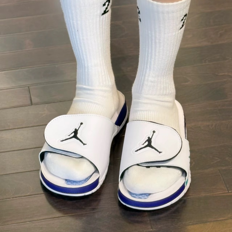 Jordan25新款Nike耐克运动拖鞋男子户外AJ 5休闲沙滩凉拖鞋555501
