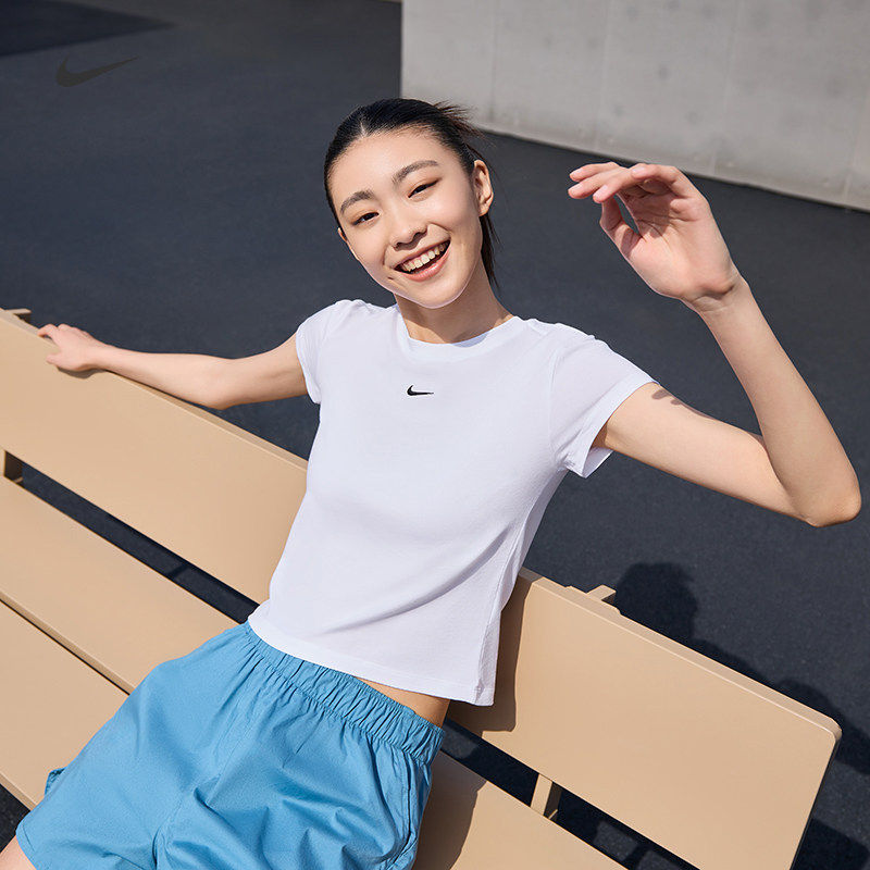 26新款NIKE耐克女子休闲T恤针织