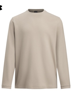 25新款UA安德玛男子长袖Expanse华夫格圆领休闲运动T恤6005030