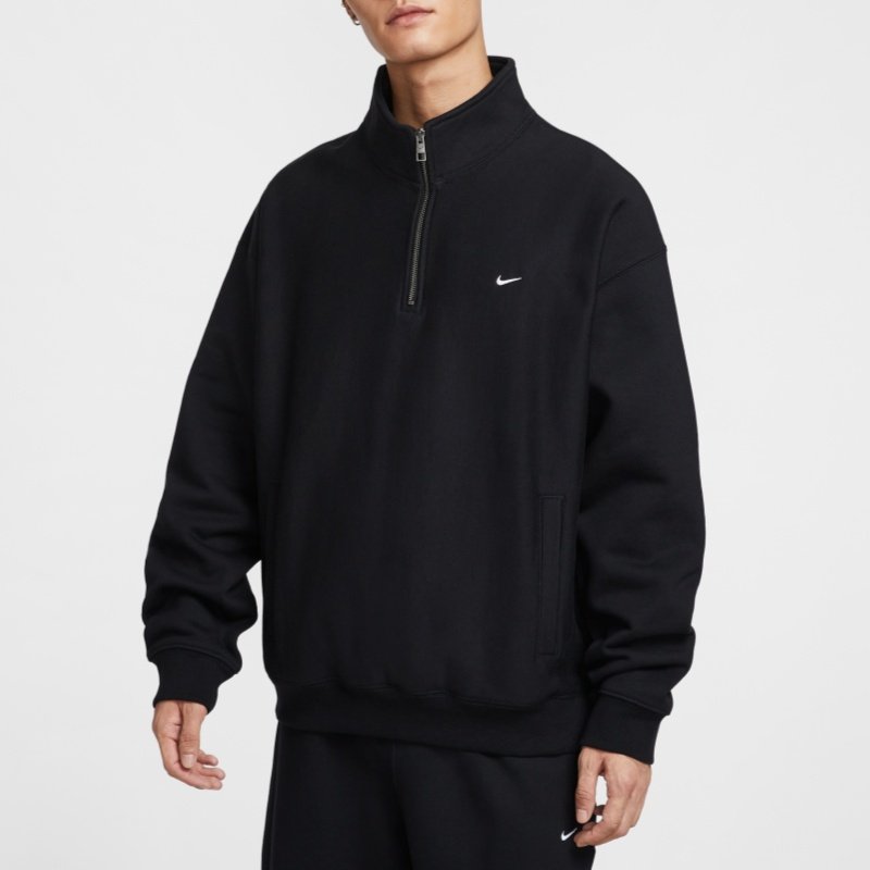 25新款Nike耐克运动卫衣男子加绒保暖半拉链宽松休闲套头衫HV1095