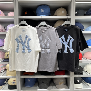 25新款 男女童NY復古老花做舊大標運動T恤7ATSMV453 MLB兒童短袖