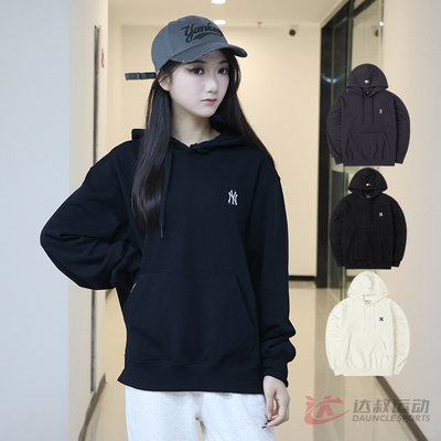 MLB男女NY小标刺绣连帽运动卫衣