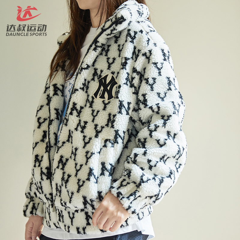 MLB男女羊羔绒保暖运动休闲外套