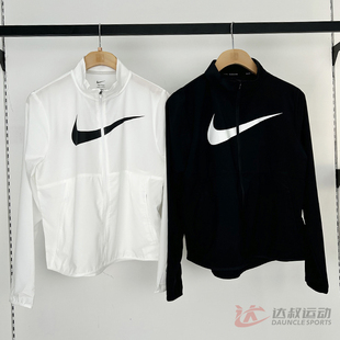 25新款 Nike耐克女子外套大标印花梭织皮肤衣翻领运动夹克HV2648