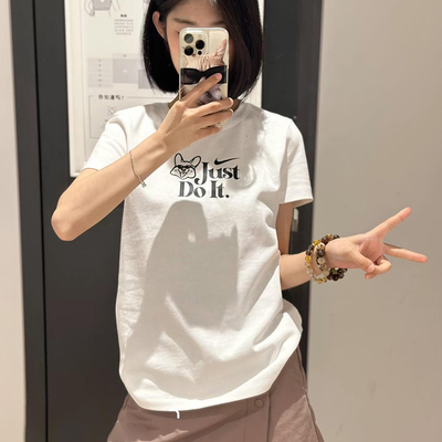 Nike耐克女子纯棉圆领短袖