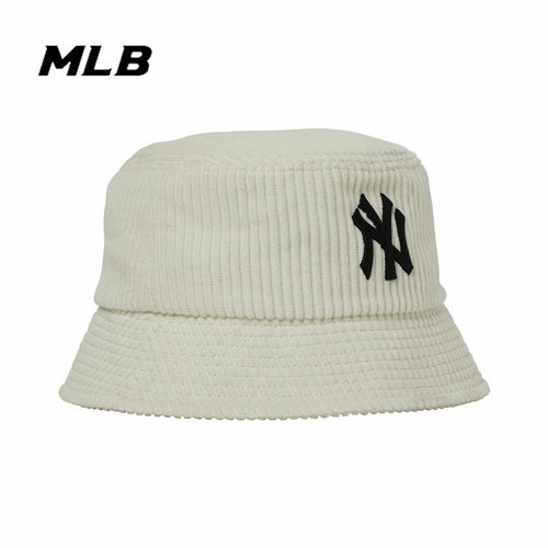 MLB渔夫帽男女灯芯绒防晒帽盆帽