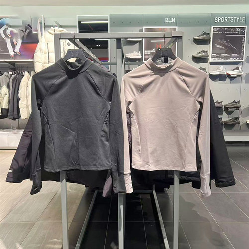 UA安德玛女子长袖高领运动T恤