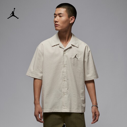 Jordan耐克男子翻领短袖衬衫