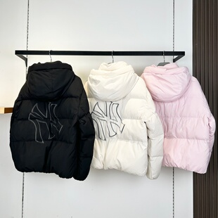 25新款MLB儿童羽绒服男女童NY防泼水鸭绒保暖棉羽外套7ADJB1256