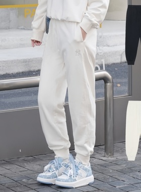 26新款MLB情侣运动裤男女NY刺绣小标束脚裤小脚休闲长裤3APTB0161