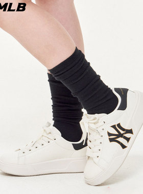 MLB情侣休闲鞋男女NY复古厚底增高小白鞋时尚休闲板鞋3ASXCCB3N