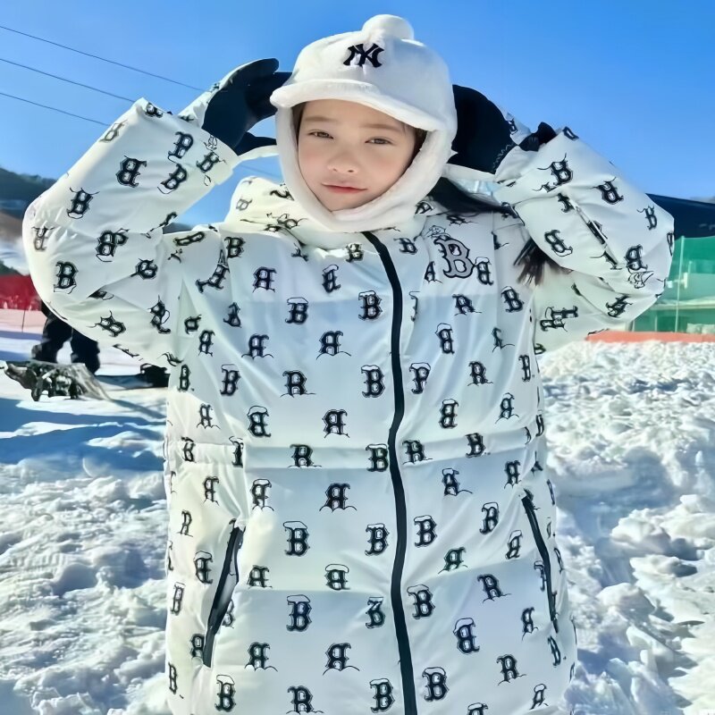 MLB儿童复古老花满标运动羽绒服