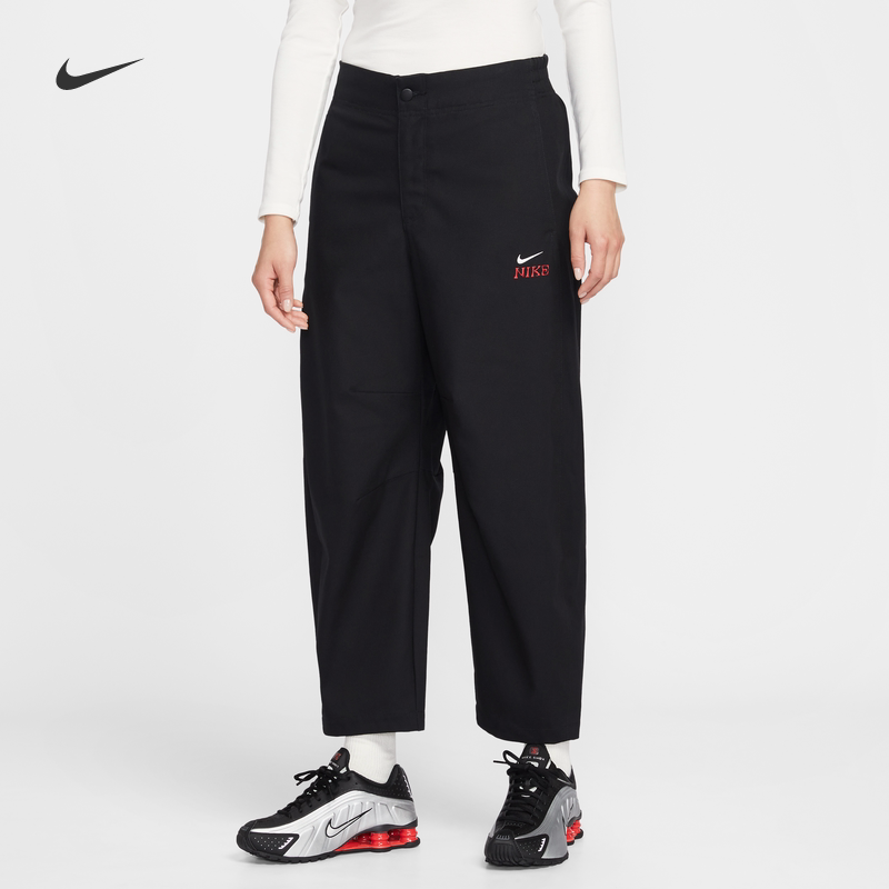 Nike耐克女子新年款纯棉九分长裤