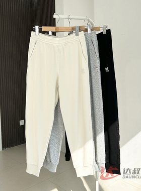 25新款MLB情侣长裤男女NY小标刺绣束脚卫裤休闲运动裤3APTB0154