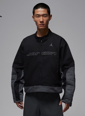 Jordan25新款Nike耐克男子外套赛车夹棉保暖立领运动夹克HV1049