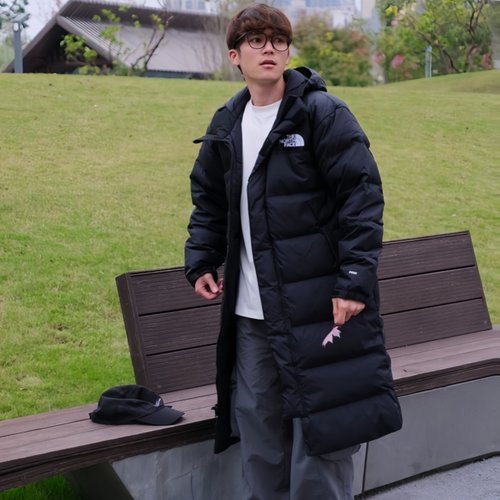 北面羽绒服男子防泼水鹅绒外套