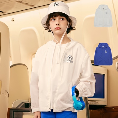 MLB儿童NY连帽防风防晒运动夹克