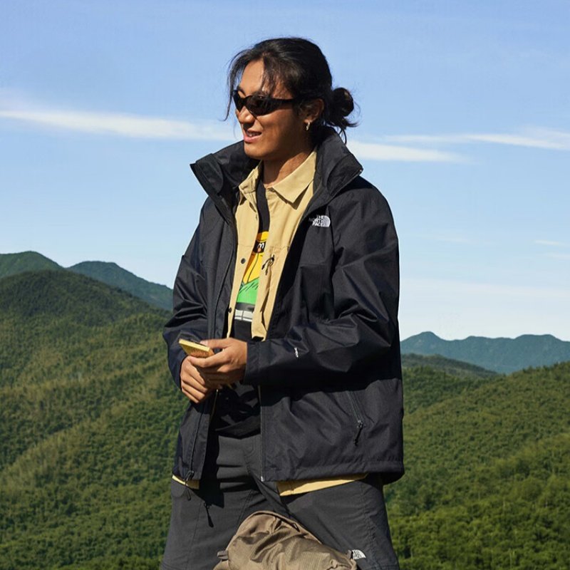 北面冲锋衣男防水可配内胆夹克