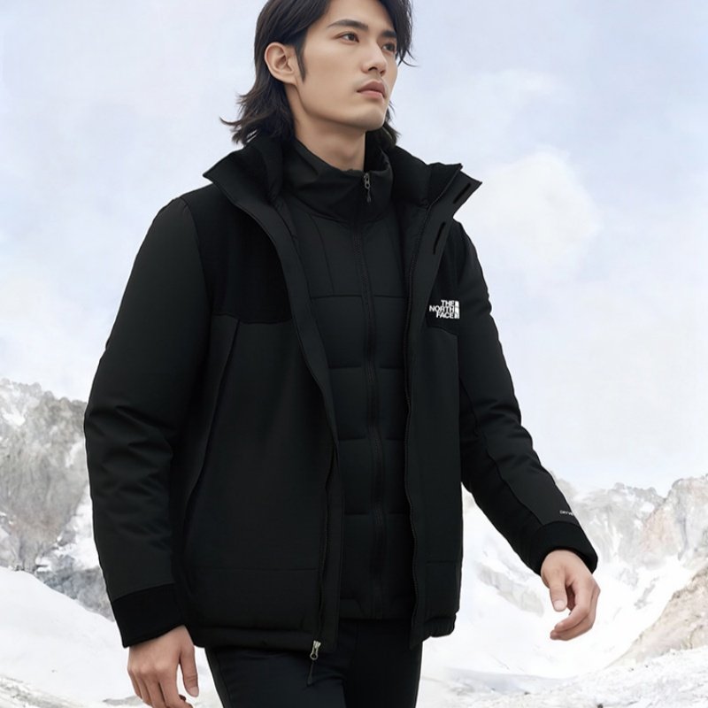 25新款TheNorthFace北面冲锋衣男羽绒内胆三合一鹅绒保暖外套8DNH