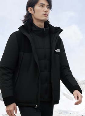 25新款TheNorthFace北面冲锋衣男羽绒内胆三合一鹅绒保暖外套8DNH