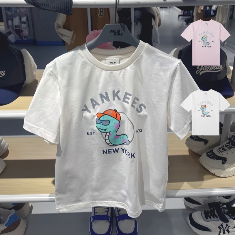 MLB儿童NY蛇年印花宽松运动T恤