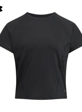 25新款UA安德玛女子短袖Elite Vent圆领短款休闲运动T恤6010114