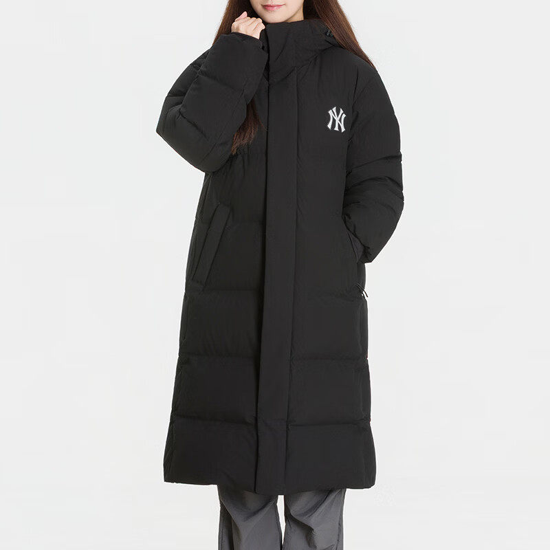 MLB羽绒服男女长款鹅绒保暖外套