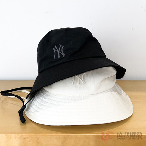 MLB情侣NY刺绣抽绳渔夫帽
