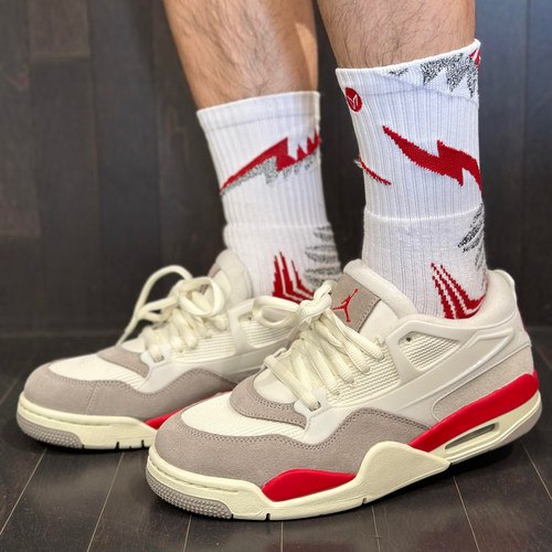 Jordan男子AJ4RM翻毛皮骑士鞋