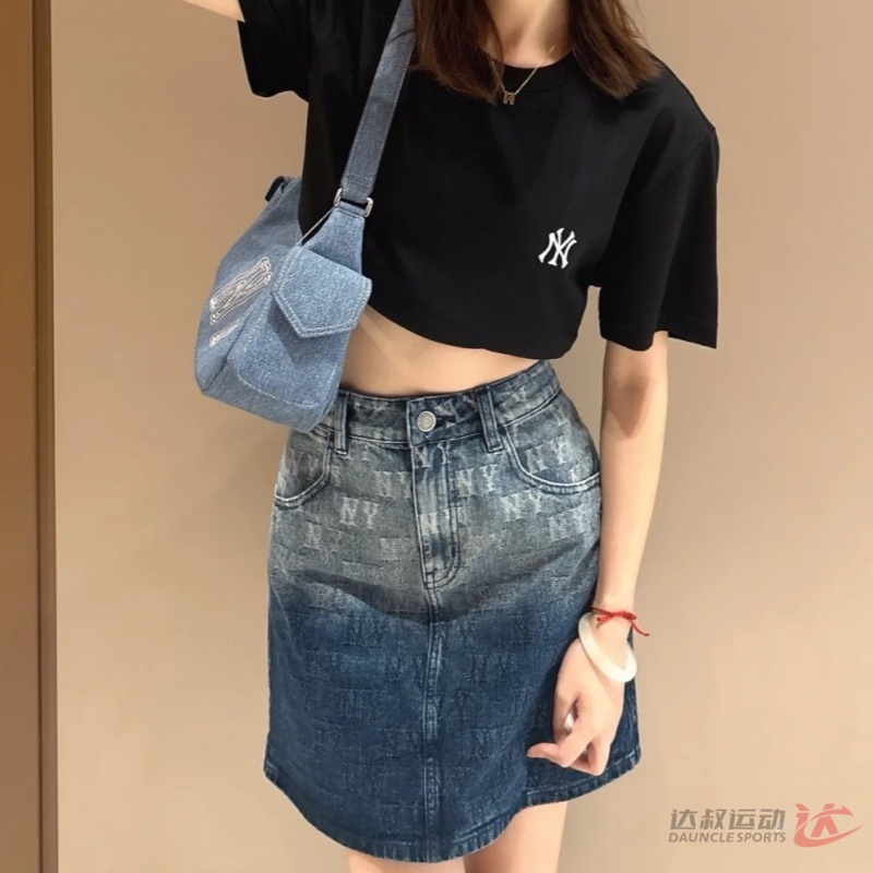 MLB女子老花運動短裙休閑半身裙