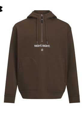 25新款UA安德玛男子卫衣库里CURRY半拉链连帽运动套头衫6012757