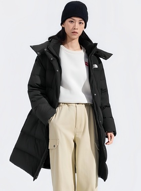 25新款TheNorthFace北面羽绒服女子鹅绒700蓬保暖可拆袖外套8ED7