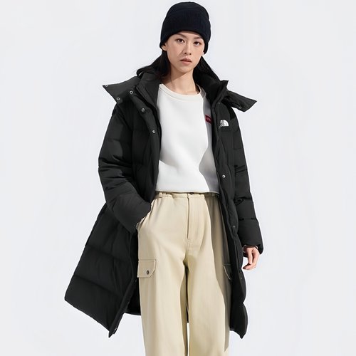 北面羽绒服女子长款鹅绒保暖外套